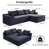 GLP Modulares Ecksofa 256 cm aus Cord, 4-Sitzer mit Produktbild-Vorschau 4