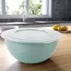 2er Set Kunststoff Salatschüssel Rührschüssel Pastellgrün Produktbild-Vorschau 4