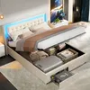 UnboxG Polsterbett 180x200cm mit USB und Typ C, LED, Produktbild-Vorschau 4