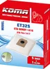 The image shows the packaging of KOMA antibacterial vacuum cleaner bags. Náhled obrázku produktu