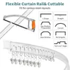 Omgoods - 5m Flexibele Plafond Gordijnrail - Buigbare Productafbeelding-voorbeeld 4