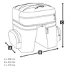 Hama Fahrrad-Gepäcktasche für Gepäckträger, 3-teilig, Produktbild-Vorschau 2