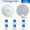 SONNI 80 x 80 x 3,5 cm Weiß runder Kosmetikspiegel mit Produktbild-Vorschau 5