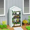 Outsunny PE-Gartengewächshaus mit 4 Regalböden, Produktbild-Vorschau 2