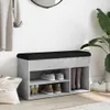 A shoe bench with storage compartments in a room setting. Náhľad obrázku produktu