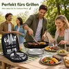 Camping Geschirr Set 2 Personen, Edelstahl Besteck Set mit Produktbild-Vorschau 7