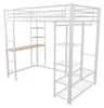 Hoogslaper 90 x 200 cm met bureau, kledingkast, Productafbeelding-voorbeeld 12
