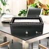 Rauchfreier Holzkohlegrill Tischgrill BBQ mit Ventilator Produktbild-Vorschau 2