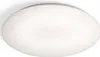 A white, round LED ceiling light is shown from a slightly elevated angle against a white background. Produktbild-Vorschau