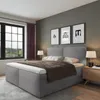 Polsterbett Milano Grau 120 x 200 x 40 cm Stauraum Ohne Produktbild-Vorschau 1