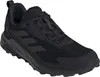 A black Adidas Terrex Anylander outdoor hiking shoe is shown from a side-angle on a white background. Produktbild-Vorschau
