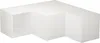 A white, L-shaped modular shelf unit is shown against a white background. Produktbild-Vorschau