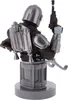A bust of the Mandalorian character from Star Wars, holding a blaster rifle and equipped with a jetpack, mounted on a stand. Anteprima dell’immagine prodotto