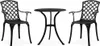 vidaXL 3dílná sada Bistro Set Cast Aluminium Black Náhled obrázku produktu 8