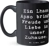 Mr. & Mrs. Panda Becher Spruch Lhasa Apso Freude - Schwarz Produktbild-Vorschau 2
