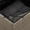 vidaXL 12-tlg. Garten-Sofagarnitur mit Kissen Grau Poly Produktbild-Vorschau 7