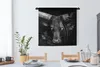 MuchoWow® Wandteppich Wandbehang Tiere - Kuh - Dschungel - Produktbild-Vorschau 2