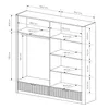 AX LIVING Armoire de rangement moderne Vespasia - Beige, Voir les images du produit 8