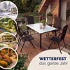 CASARIA® Set Tavolo e Sedie da Giardino Bern 6 +1 Alluminio Anteprima dell’immagine prodotto 10