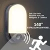 A motion-activated LED light with feature callouts. Produktbild-Vorschau