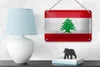 Blechschild Flagge Libanon 18x12cm Flag of Lebanon Vintage Produktbild-Vorschau 4