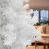A close-up view of the branches of a white artificial Christmas tree. Náhľad obrázku produktu
