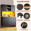 Armadio alto Flieks con illuminazione a LED e controllo Anteprima dell’immagine prodotto 6