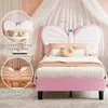 INONEFT Kinderbett 90x190 mit LED ,Einzelbett Polsterbetten Produktbild-Vorschau 4