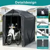 Ikodm Tenda da garage per biciclette 187x100x165 cm, tenda Anteprima dell’immagine prodotto 5