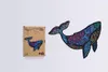 Puzzle écologique en bois 125 Baleine puissante A3 Voir les images du produit 6