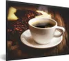 MuchoWow® Gerahmtes Poster Eine heiße Tasse Kaffee mit Produktbild-Vorschau 1