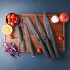 Súprava nožov, kuchynské nože 6 ks, s blokom na nože Náhľad obrázku produktu 3