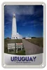 Blechschild Reise 12x18cm Uruguay Amerika USA Leuchtturm Produktbild-Vorschau 1