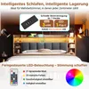 okwish Polsterbett 180x200 Doppelbett Nachttische mit USB- Produktbild-Vorschau 6