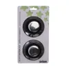 A product shot of two pot lid knobs on a white background with green star graphics. Podgląd zdjęcia produktu