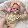 45 cm mäkké telo reborn bábiky lúka s ručne maľovanými Náhľad obrázku produktu 4
