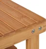Tabouret de salle de bain en bambou avec étagère Voir les images du produit 6