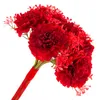 Bouquet con 7 garofani Garofani rossi Fiori artificiali Anteprima dell’immagine prodotto 3