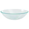vidaXL Lavabo in vetro temperato 42 cm trasparente Anteprima dell’immagine prodotto 1