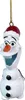 A Christmas ornament of Olaf from Frozen, wearing a Santa hat. Produktbild-Vorschau