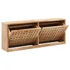vidaXL Lavice na boty 94 x 20 x 38 cm z ořechového masivu - Náhled obrázku produktu 3