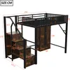 A diagram of a loft bed with dimensions shown. Podgląd zdjęcia produktu