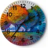 Wanduhr - Rund - Glasuhr - Bäume Wiese Sommer - 40x40cm - Produktbild-Vorschau 1
