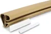 A tan colored pool handrail with two white inserts, shown on a white background. Produktbild-Vorschau