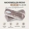 Nackenrollen Bezug 2er Set 15x40 cm – Nackenmassagekissen Produktbild-Vorschau 2