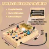 Montessori Busy Board aus Holz, LED Schalterspielzeug, Produktbild-Vorschau 5
