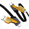 4in1 Nylon 2 meter Schnell-Ladekabel 65W Mulit Anschluss Produktbild-Vorschau 2