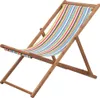 vidaXL Plážové skládací lehátko z látky a masivního dřeva Náhled obrázku produktu 8