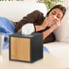 relaxdays Kosmetiktücherbox schwarz Produktbild-Vorschau 3