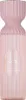 A pink perfume bottle with a ribbed texture and a decorative cap. Anteprima dell’immagine prodotto
